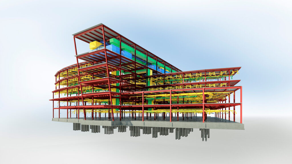 Medición de edificios a traves de escaner con sistema BIM para construcción