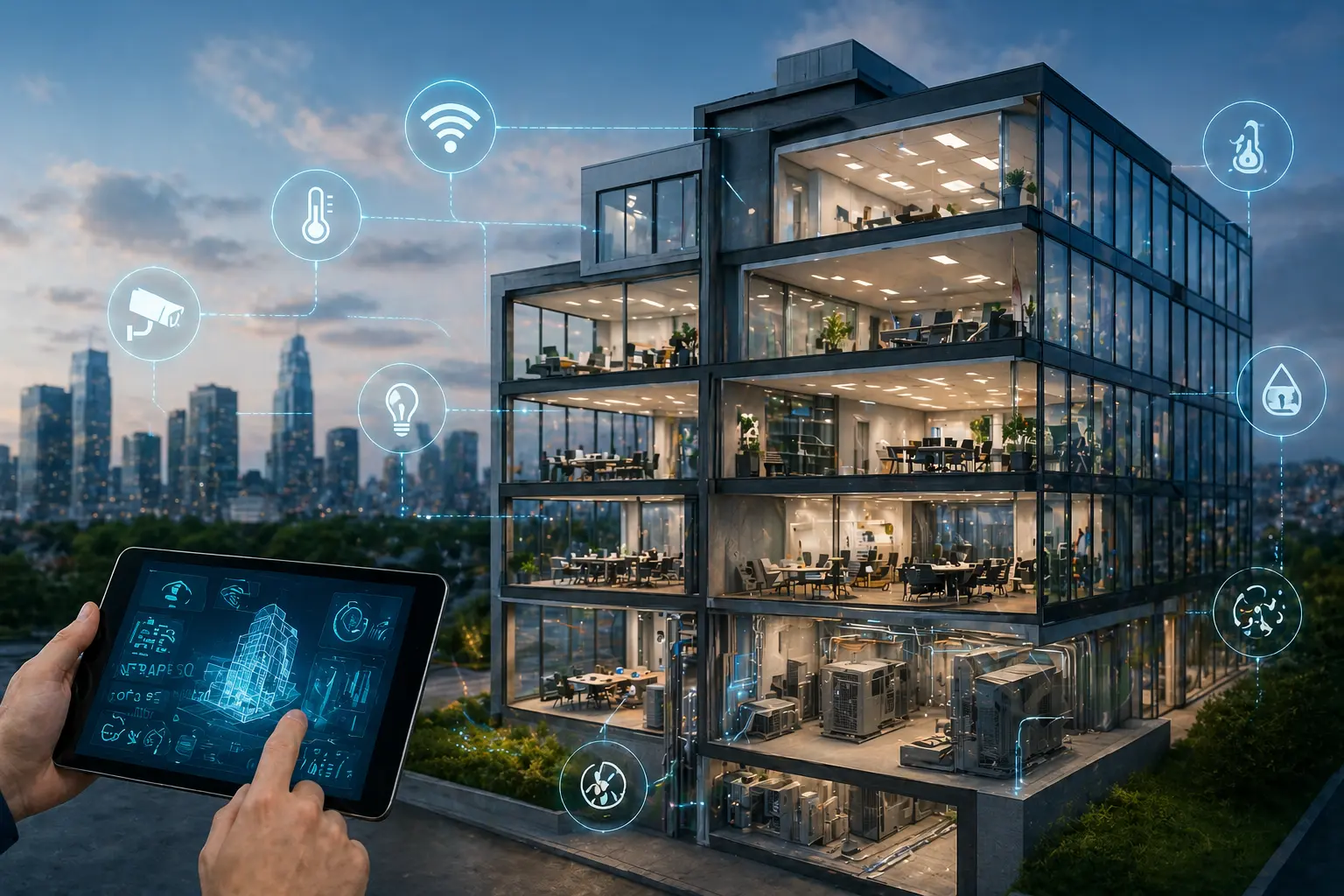 Captura de elementos de un edificio gemelo a través de plataformas IoT