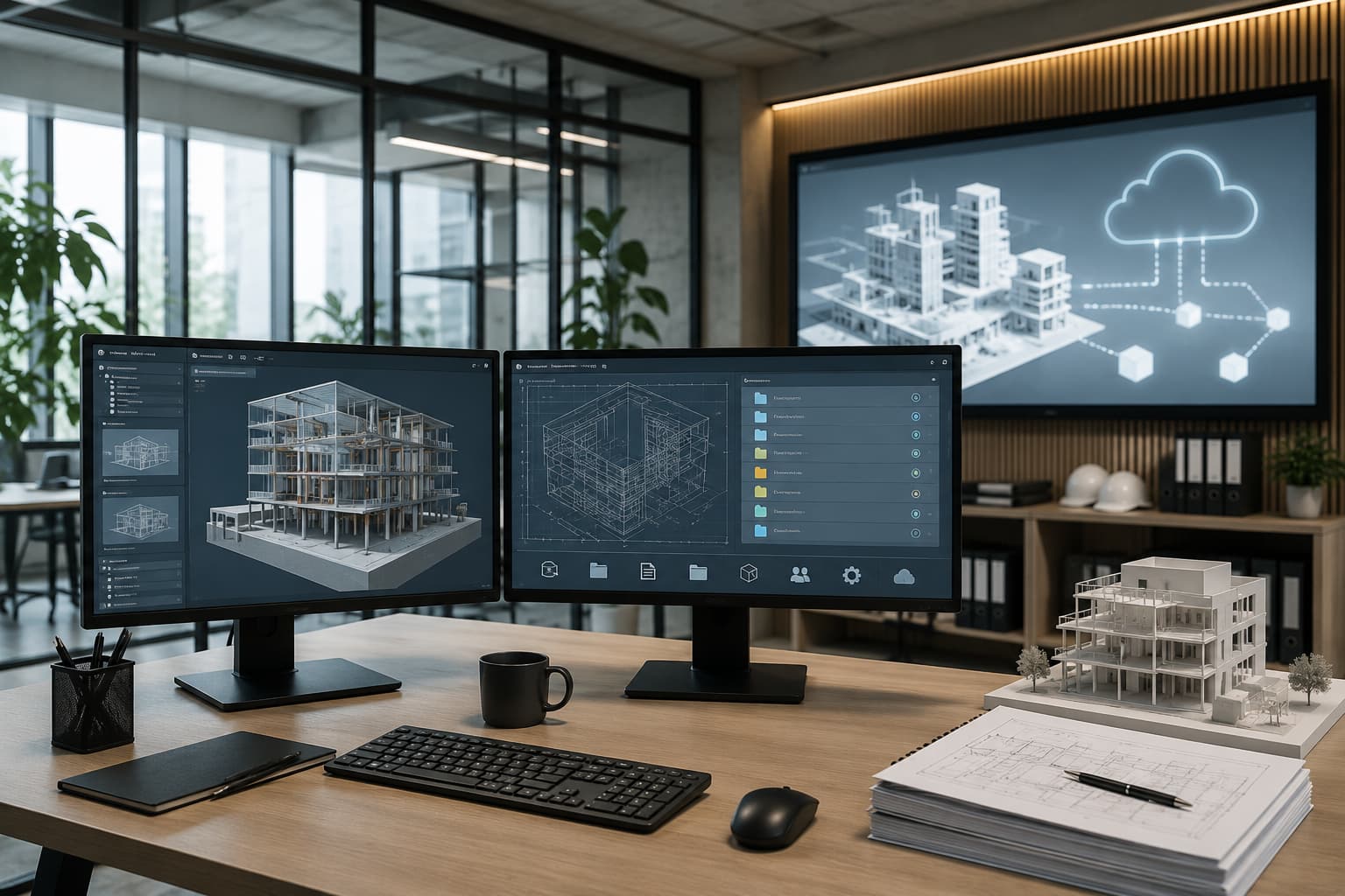 Entorno común de datos BIM con modelos 3D ylanos digitales